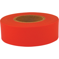 Sub-Zero Flagging Tape, 1.2" W x 150' L, Fluorescent Red Oxford Builders Supplies Inc