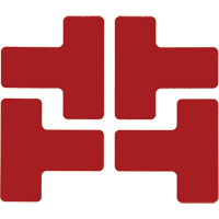 Floor Corner Marks, T, 5" L x 2" W, Red, Polyester Oxford Builders Supplies Inc