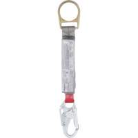 PRO Rope Shock-Absorber, 1.5', Snap Hook/Carabiner Center, Snap Hook Leg Ends, Nylon Oxford Builders Supplies Inc
