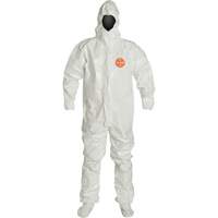 Combinaison &agrave; capuchon, Tychem 4000, 2T-Grand, Blanc Oxford Builders Supplies Inc