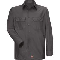 Long Sleeve Ripstop Shirt, Men's, 3X-Large, Charcoal Oxford Builders Supplies Inc