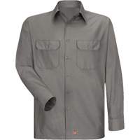 Long Sleeve Ripstop Shirt, Men's, 3X-Large, Grey Oxford Builders Supplies Inc
