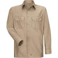Long Sleeve Ripstop Shirt, Men's, 3X-Large, Khaki Oxford Builders Supplies Inc