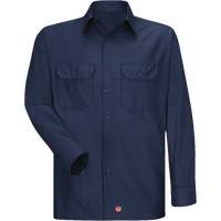 Long Sleeve Ripstop Shirt, Men's, 3X-Large, Navy Blue Oxford Builders Supplies Inc