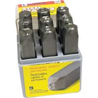 Steel Hand Stamp Sets, 1/2" Oxford Builders Supplies Inc