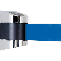TensaBarrier&reg; Wall Mounted Units, Plastic, Screw Mount, 15', Blue Tape Oxford Builders Supplies Inc