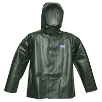 Journeyman Chemical Resistant Rain Jacket, Small, Green, Polyester/PVC Oxford Builders Supplies Inc