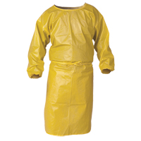 KleenGuard A70 Chemical Spray Protection Smock, Polypropylene, Yellow, 34" W x 44" L Oxford Builders Supplies Inc