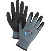 Gants enduits de premi&egrave;re qualit&eacute; ZX-30°, 10/T-Grand, R&ecirc;vetement PVC, Calibre 15, Enveloppe en Nylon Oxford Builders Supplies Inc