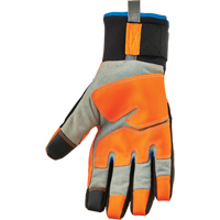 ProFlex&reg; 818WP Performance High-Visibility Thermal Waterproof Utility Gloves, Polyurethane Palm, Size Small Oxford Builders Supplies Inc