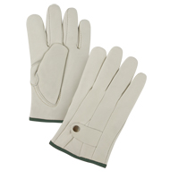 Premium Ropers Gloves, Medium, Grain Cowhide Palm Oxford Builders Supplies Inc