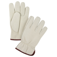 Gants de conducteur doubl&eacute;s pour l'hiver de premi&egrave;re qualit&eacute;, Grand, Paume en Cuir fleur de vache, Molleton Oxford Builders Supplies Inc
