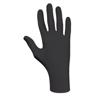 6112PF Biodegradable Gloves, X-Small, Nitrile, 4-mil, Powder-Free, Black Oxford Builders Supplies Inc