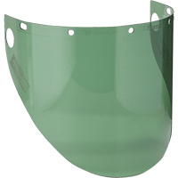 Dynamic Preformed Faceshield Visor, Polycarbonate, Green Tint Oxford Builders Supplies Inc