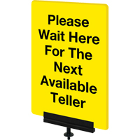 Sign Bracket for Portable Post, Black Oxford Builders Supplies Inc