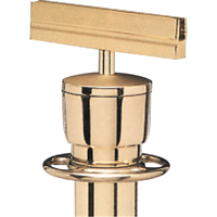 Sign Bracket for Portable Post, Polished Brass Oxford Builders Supplies Inc