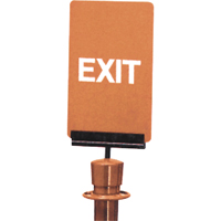 "Exit" Crowd Control Sign, 11" x 7", Plastic, English Oxford Builders Supplies Inc