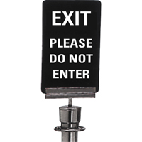 "Exit: Please Do Not Enter" Crowd Control Sign, 11" x 7", Plastic, English Oxford Builders Supplies Inc