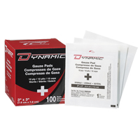 Gaze Dynamic, Tampon, 3" lo x 3" la, St&eacute;rile, Dispositif m&eacute;dical Classe 1 Oxford Builders Supplies Inc