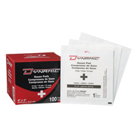 Dynamic Gauze, Pad, 4" L x 4" W, Sterile, Medical Device Class 1 Oxford Builders Supplies Inc