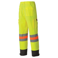 6009 Pantalon de s&eacute;curit&eacute; routi&egrave;re respirant, Polyester, T-petit, Jaune lime haute visibilit&eacute; Oxford Builders Supplies Inc