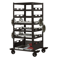 Six Tier Storage Cart, Steel Oxford Builders Supplies Inc