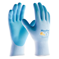 Gants enduits ultra l&eacute;gers MaxiFlex ATG, 6/T-petit, R&ecirc;vetement Mousse de nitrile, Calibre 15, Enveloppe en Nylon Oxford Builders Supplies Inc