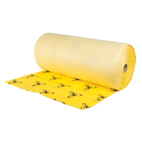 Rouleaux d'avertissement de premi&egrave;re qualit&eacute; - absorbants haute visibilit&eacute;, Lourd, 150' lo x 36" la, Absorption 57 gal. Oxford Builders Supplies Inc