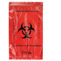 Dynamic Hazardous Waste Bags, Bio-Hazard, 9" L x 6" W, 2.0 mils Oxford Builders Supplies Inc