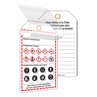 Self-Laminating Workplace Tags, Cardstock, 3-3/8" W x 5-3/4" H, French Oxford Builders Supplies Inc