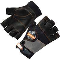 ProFlex 901 Half-Finger Leather Impact Gloves, Small, Grain Leather Palm, Hook & Loop Cuff Oxford Builders Supplies Inc