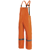 P162 041 Utili-Gard&reg; FR Bib Pant, Small, High Visibility Orange Oxford Builders Supplies Inc