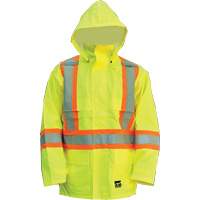 Manteau Open Road, Polyester/Polyur&eacute;thane, Jaune lime haute visibilit&eacute;, Petit Oxford Builders Supplies Inc