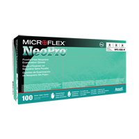 NEOPRO&reg; Gloves, X-Small, Neoprene, 5.1-mil, Powder-Free, Green, Class 2 Oxford Builders Supplies Inc