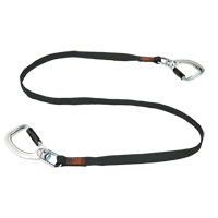 Squids&reg; 3139  Double-Locking Tool Lanyard with Swivel, Fixed Length, Dual Carabiner Oxford Builders Supplies Inc