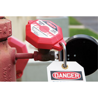 Dispositif de verrouillage de robinet Stopout, Type Vanne Oxford Builders Supplies Inc