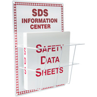 Basket-Style Aluminum Safety Data Sheet Center, English, Binders Included Oxford Builders Supplies Inc