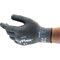 Hyflex&reg; Cut-Resistant Coated Glove, 6, Nitrile Coating, 18 Gauge, Nylon Shell Oxford Builders Supplies Inc