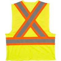 Veste de s&eacute;curit&eacute; pour la circulation, Jaune lime haute visibilit&eacute;, Moyen, Polyester Oxford Builders Supplies Inc