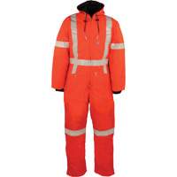 Reflective Insulated Coveralls, Small, Orange Oxford Builders Supplies Inc