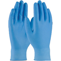 Gants jetables, Petit, Nitrile, 4 mils, Sans poudre, Bleu Oxford Builders Supplies Inc