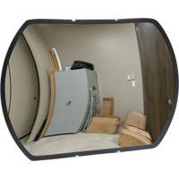 Miroir convexe rectangulaire/rond avec support, 12" h x 18" la, Int&eacute;rieur/Ext&eacute;rieur Oxford Builders Supplies Inc