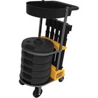 Chariot de transport avec plateau pour barri&egrave;re PLUS, 75' lo, M&eacute;tal, Noir Oxford Builders Supplies Inc