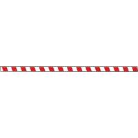 Tough-Mark Heavy-Duty Floor Marking, Rectangle, 48" L x 3" W, Red and White, Polyethylene Oxford Builders Supplies Inc