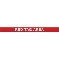 Tough-Mark Heavy-Duty Floor Marking, Rectangle, 48" L x 3" W, Red, Polyethylene Oxford Builders Supplies Inc