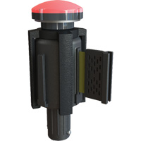 PLUS Barrier System Strobe Light Bracket & Red Strobe Light, Black Oxford Builders Supplies Inc