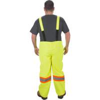 RZ1000 Rain Bib Pants, Polyester, Small, High Visibility Lime-Yellow Oxford Builders Supplies Inc