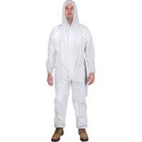Combinaison &agrave; capuchon, Moyen, Blanc, SMS Oxford Builders Supplies Inc