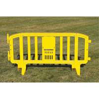 Movit Barricade, Interlocking, 78" L x 39" H, Yellow Oxford Builders Supplies Inc