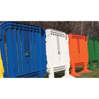 Minit Barricade, Interlocking, 49" L x 39" H, Green Oxford Builders Supplies Inc